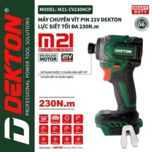 Máy chuyên vít Chính hãng Dekton M21-CV230NCP ( chưa pin và sạc) – Dekton
