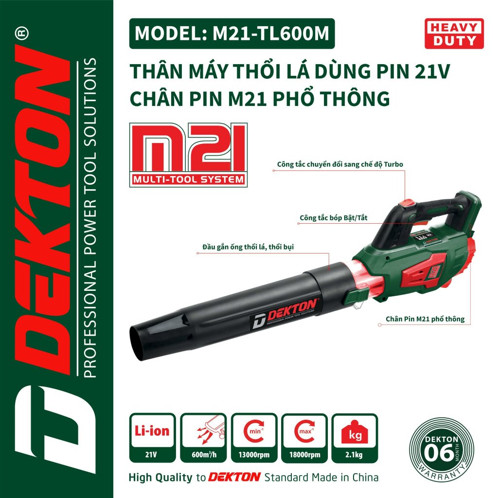 Máy thổi lá DEKTON M21-TL600