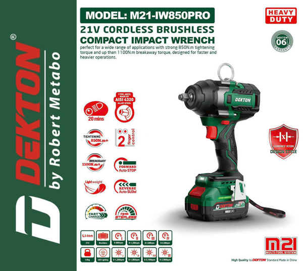 Máy siết bulong Dekton IW-850PRO
