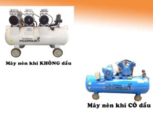 So sánh máy nén khí không dầu và có dầu