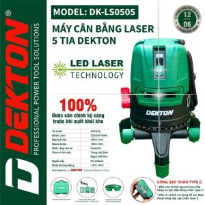Máy cân bằng laser Dekton 5 tia