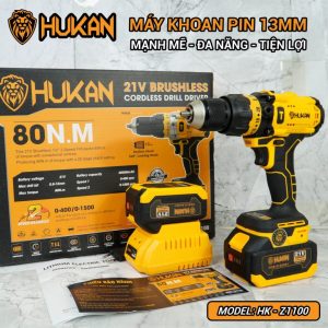 Máy khoan pin 13MM (đầu autolock) HUKAN HK-Z1100