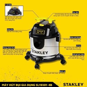 máy hút bụi gia dụng khô/ướt/thổi Stanley USA SL19301-4B