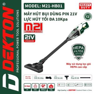 Máy hút bụi không dây DEKTON M21-HB01BL