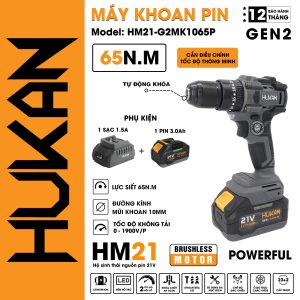 Máy khoan 10MM (GEN 2) HUKAN HM21-G2MK1065P