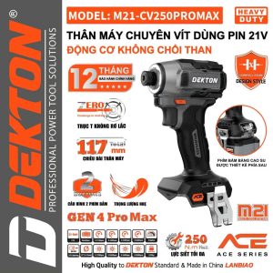 Máy bulong pin 21V động cơ không chổi than DEKTON M21-CV250PROMAX