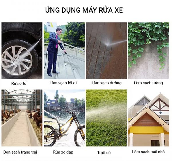 Công dụng của máy rửa xe