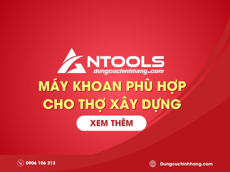 Máy khoan pin phu hop cho tho xay dung