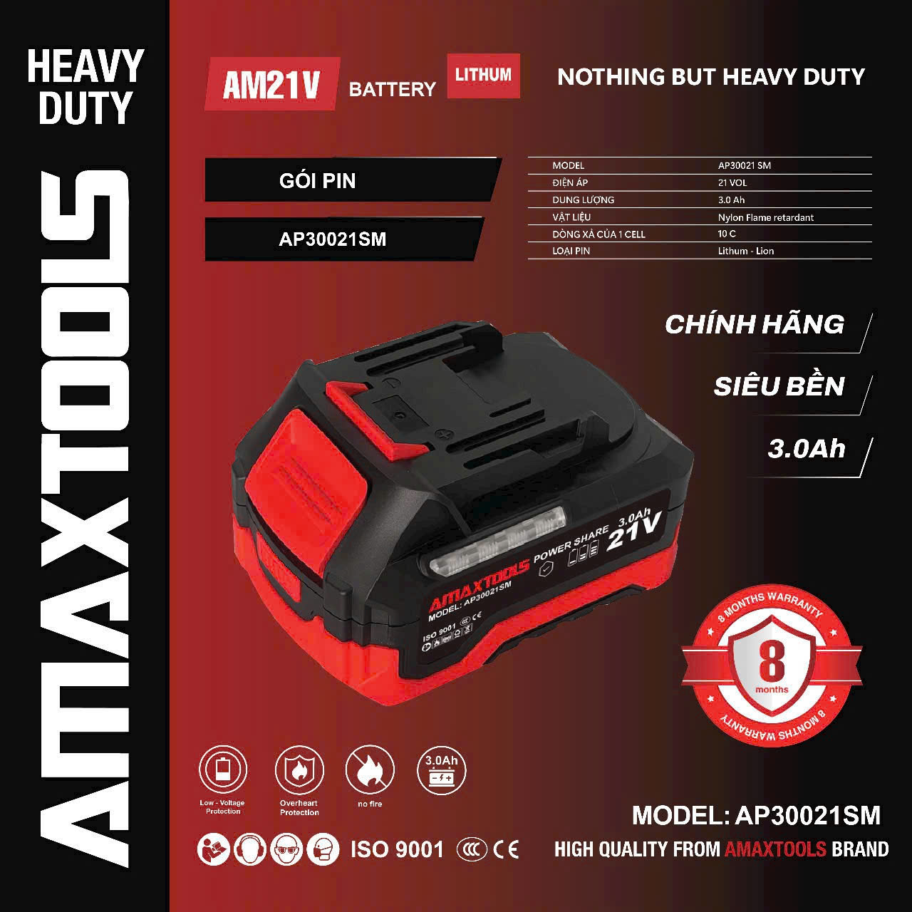 Pin Amaxtools AP30021SM