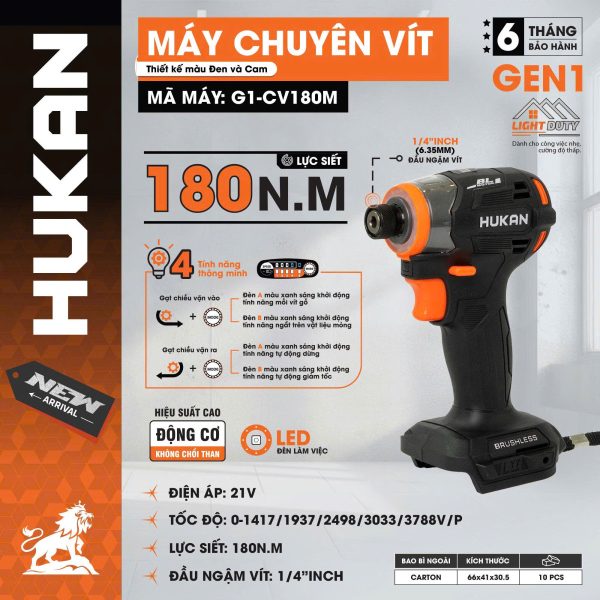Thân máy chuyên vít Hukan G1-CV180M