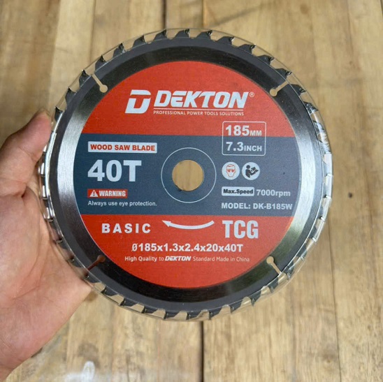 Lưỡi cắt gỗ 32 răng 7000V/P Dekton DK-B185W